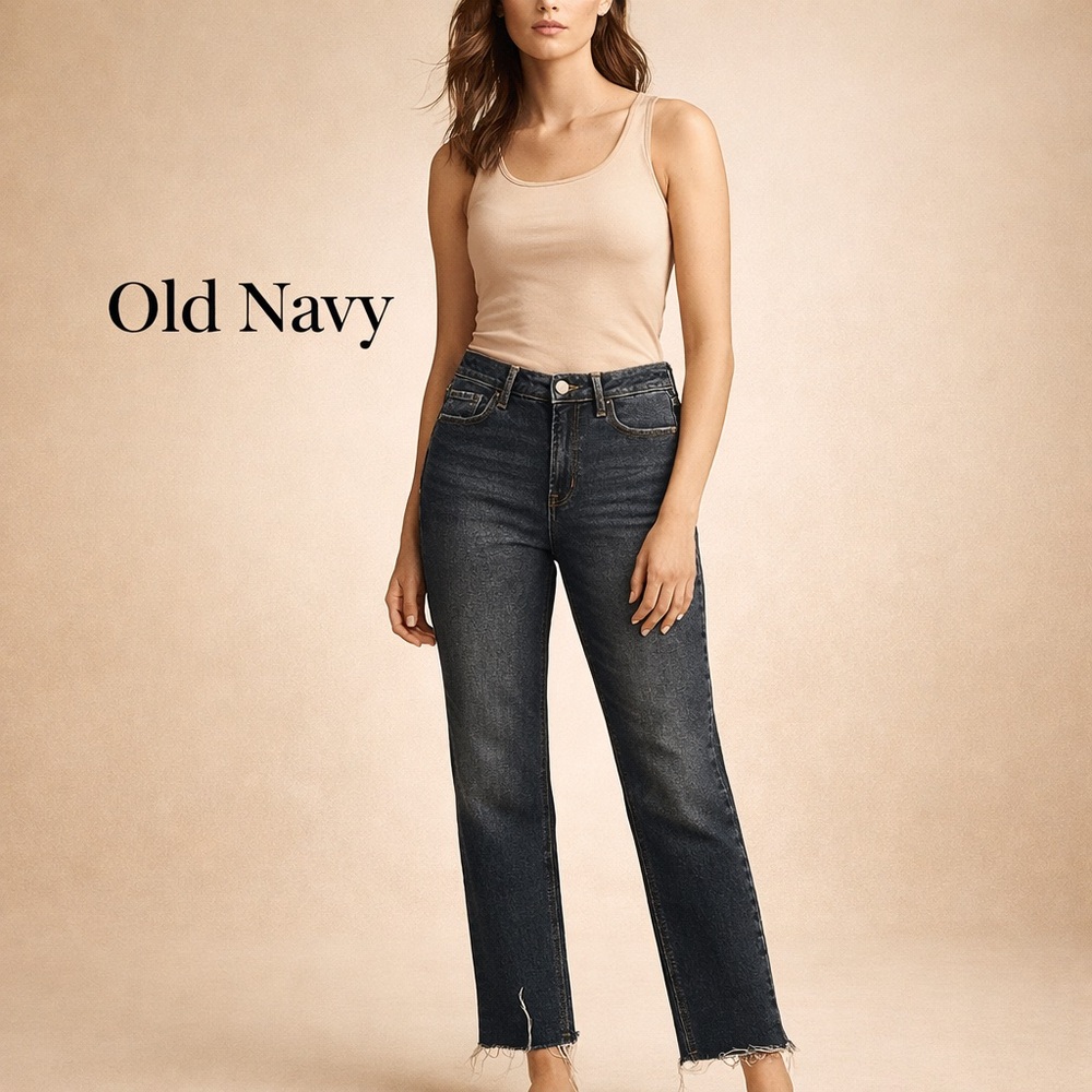 Old Navy Mid-Rise Rockstar Super Skinny Jeans (Size 10)